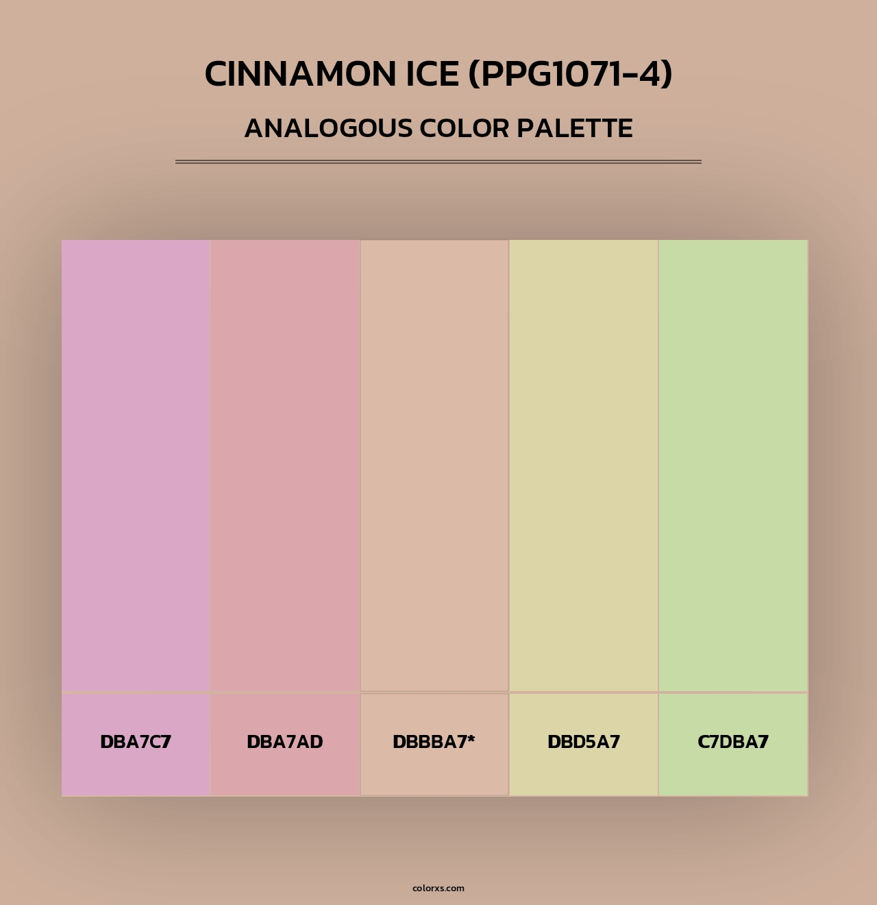 Cinnamon Ice (PPG1071-4) - Analogous Color Palette