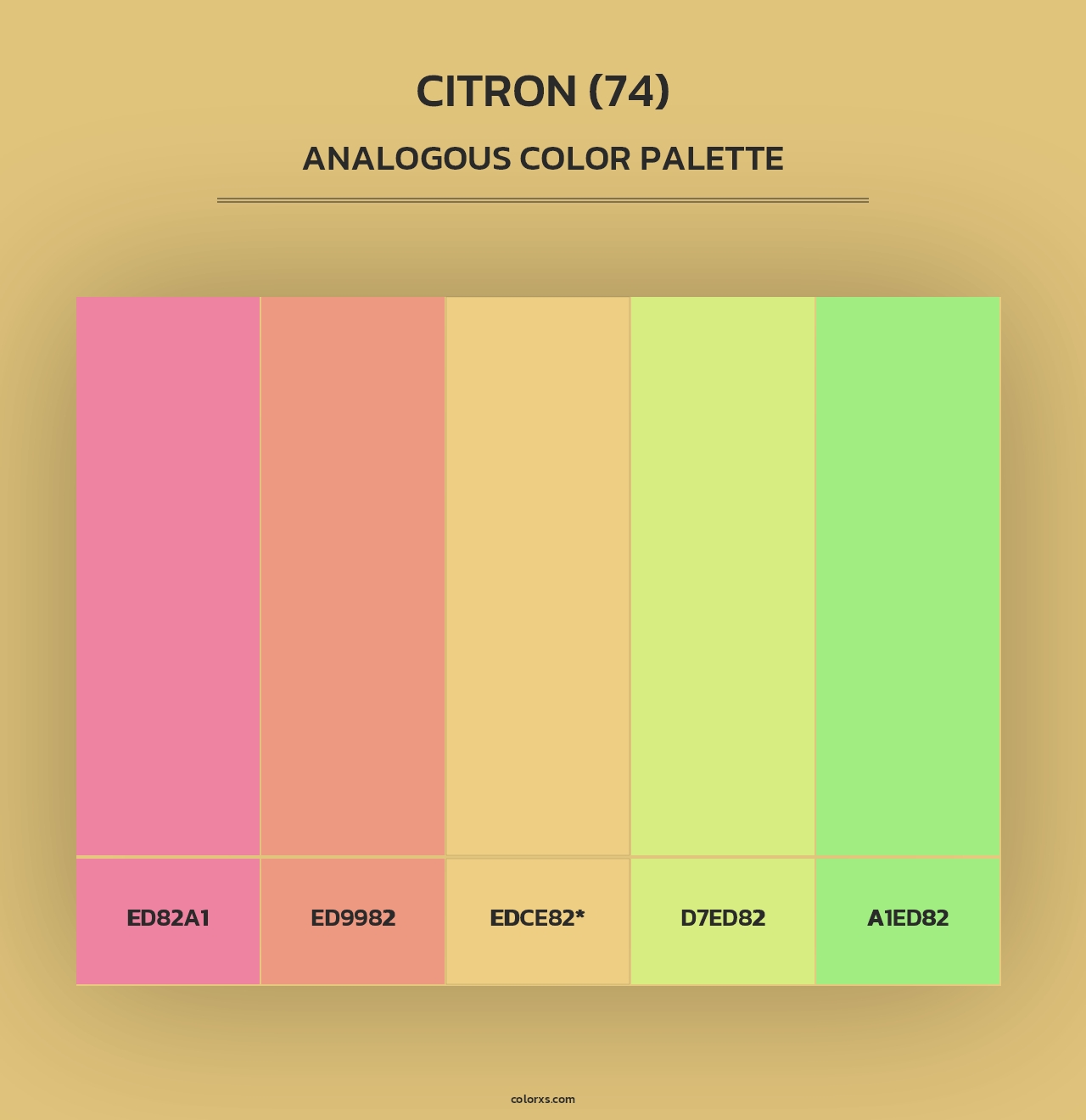Citron (74) - Analogous Color Palette