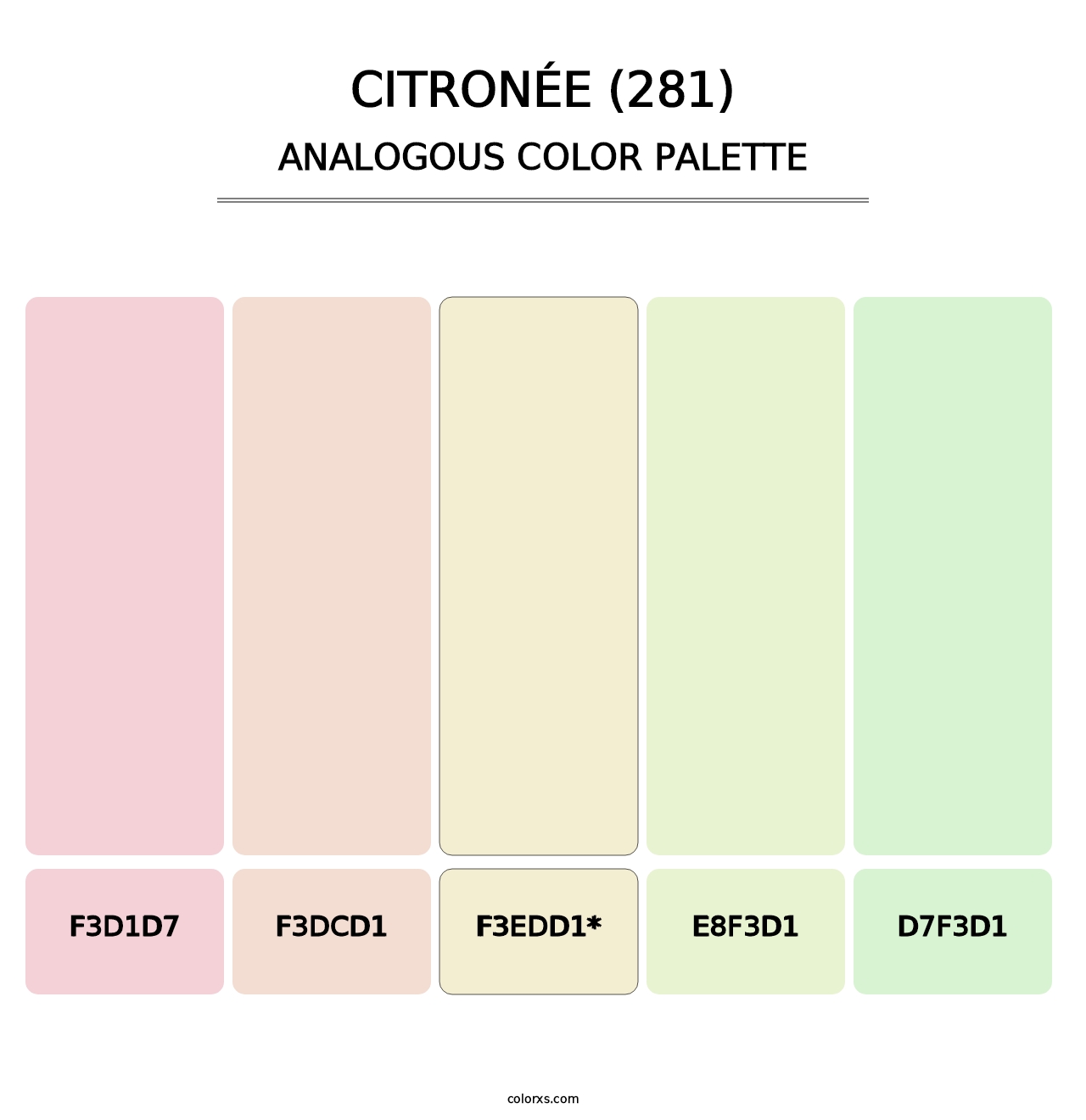 Citronée (281) - Analogous Color Palette