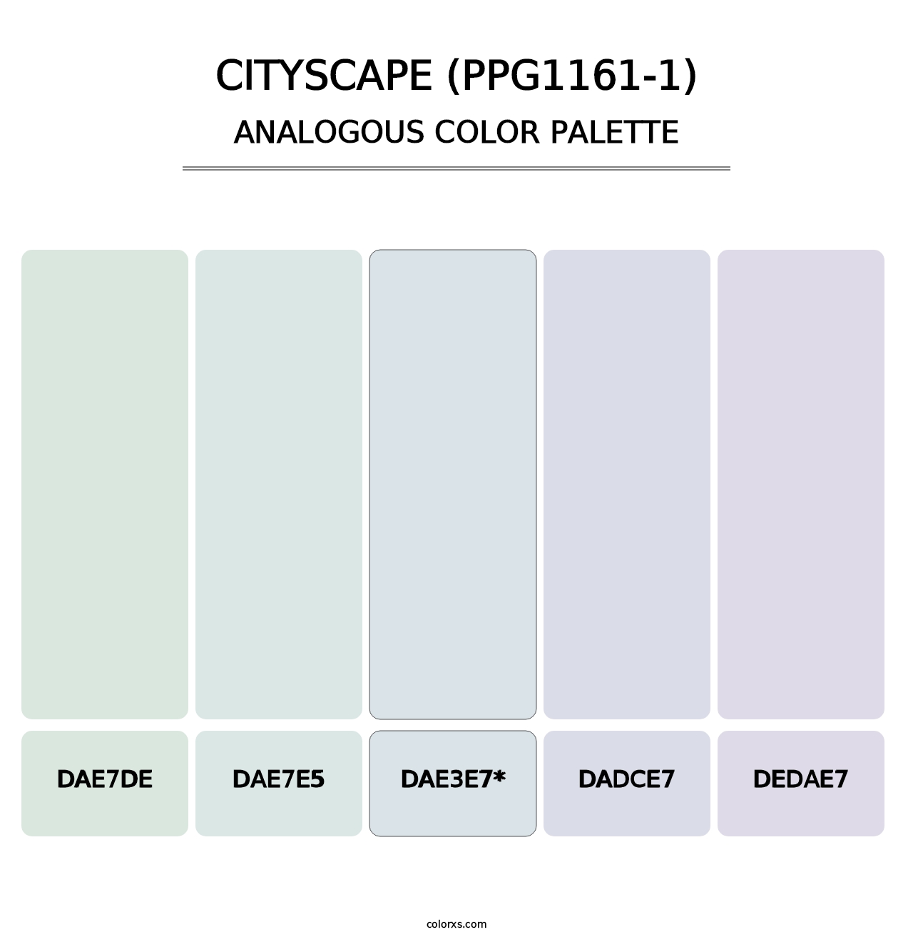 Cityscape (PPG1161-1) - Analogous Color Palette