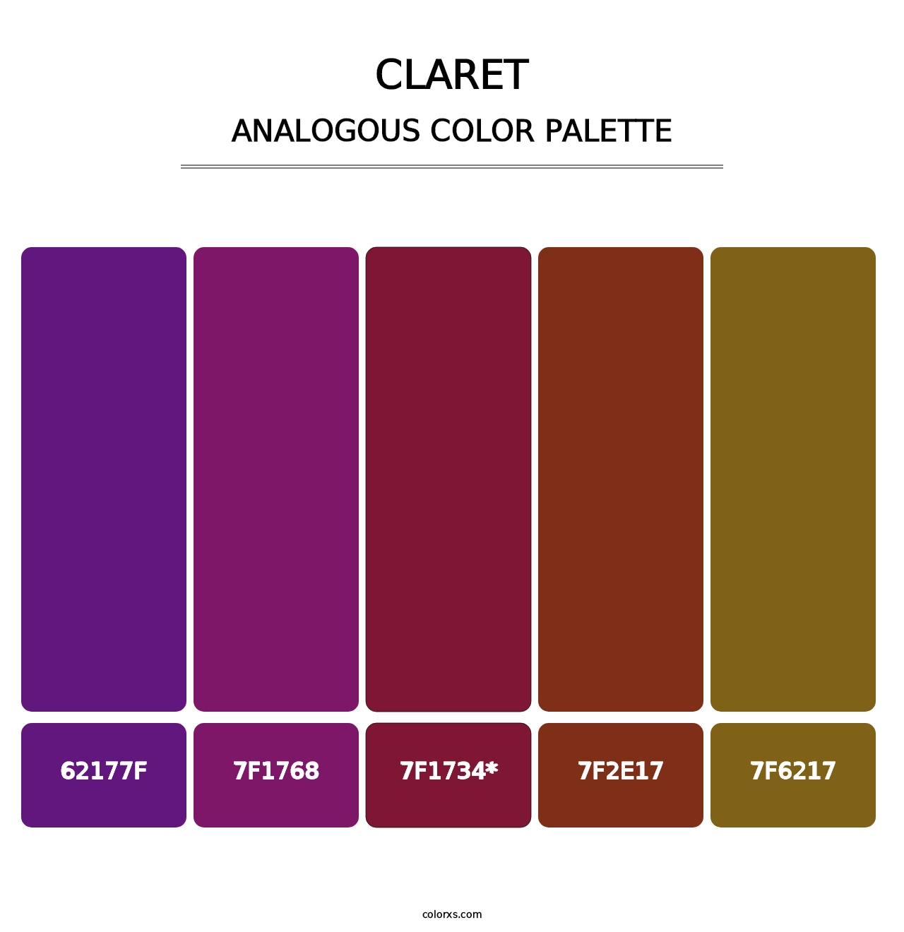 Claret - Analogous Color Palette