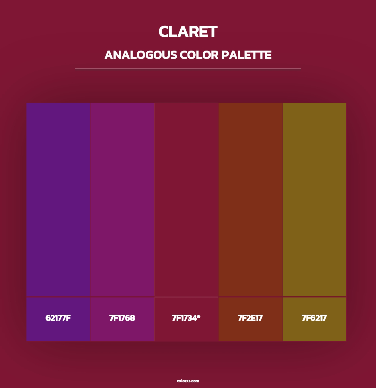 Claret - Analogous Color Palette