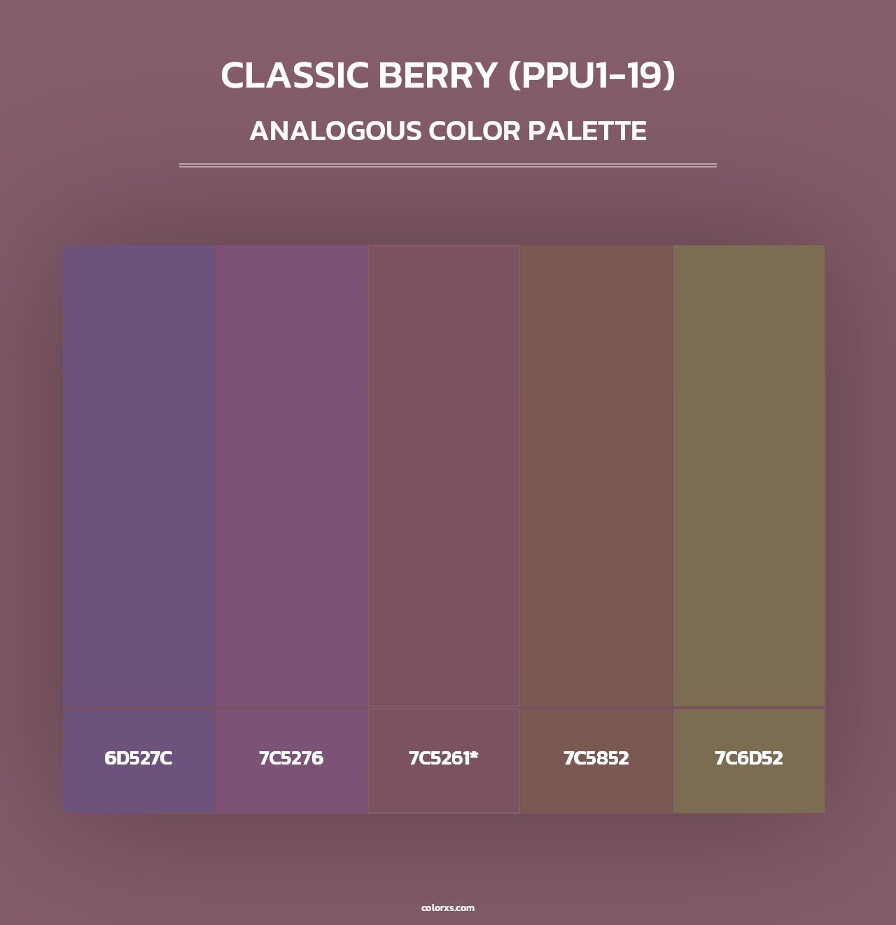 Classic Berry (PPU1-19) - Analogous Color Palette