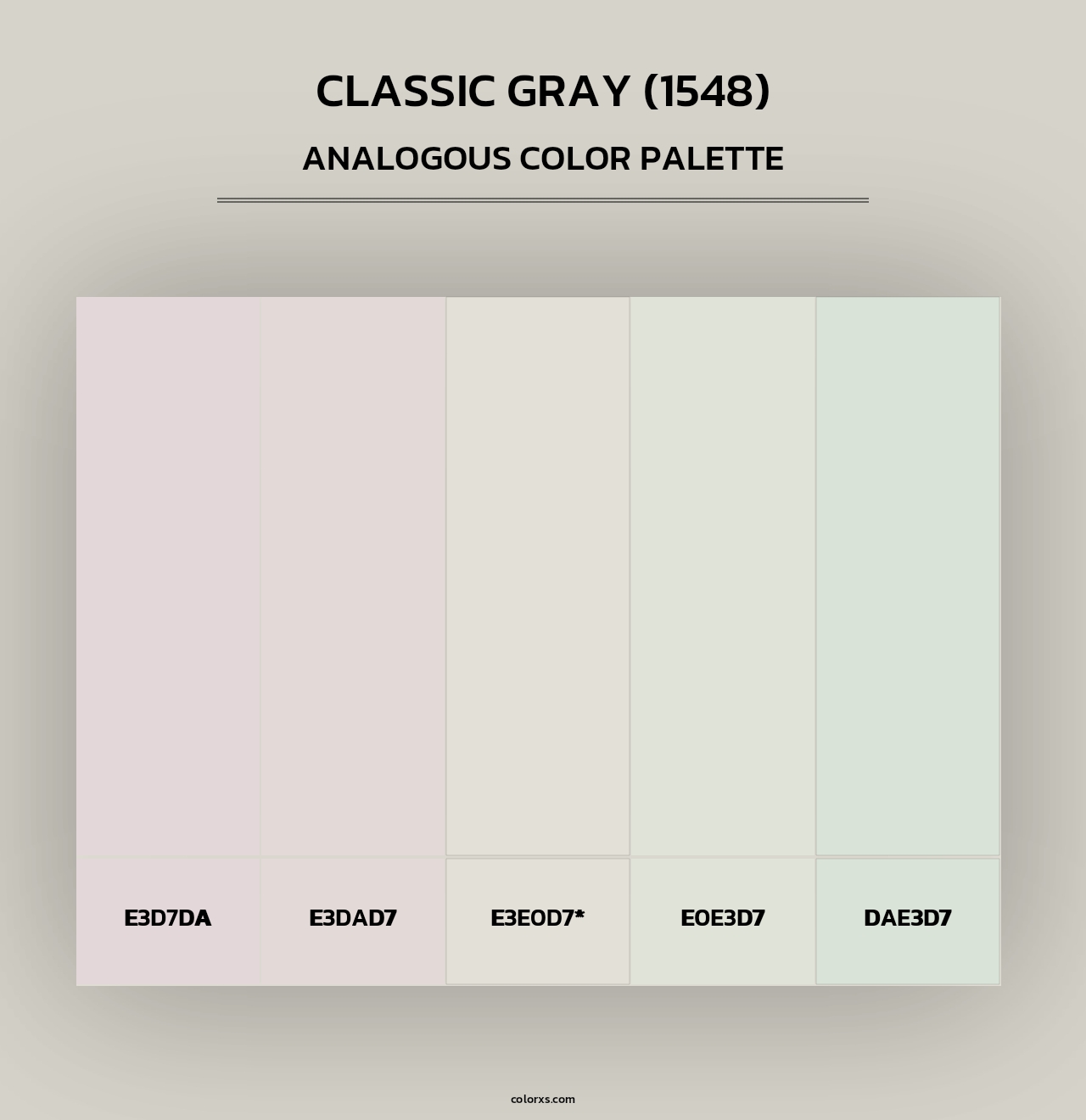 Classic Gray (1548) - Analogous Color Palette