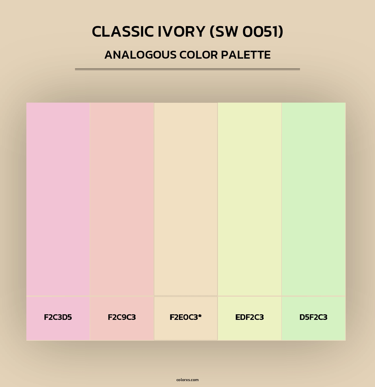 Classic Ivory (SW 0051) - Analogous Color Palette