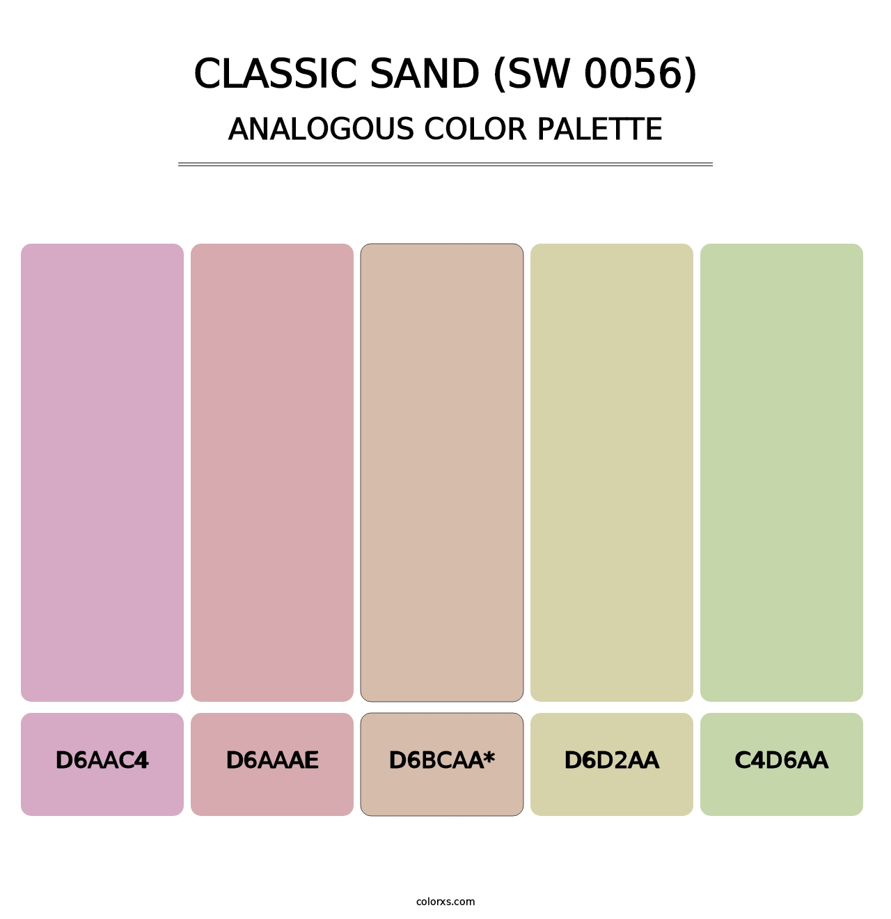 Classic Sand (SW 0056) - Analogous Color Palette