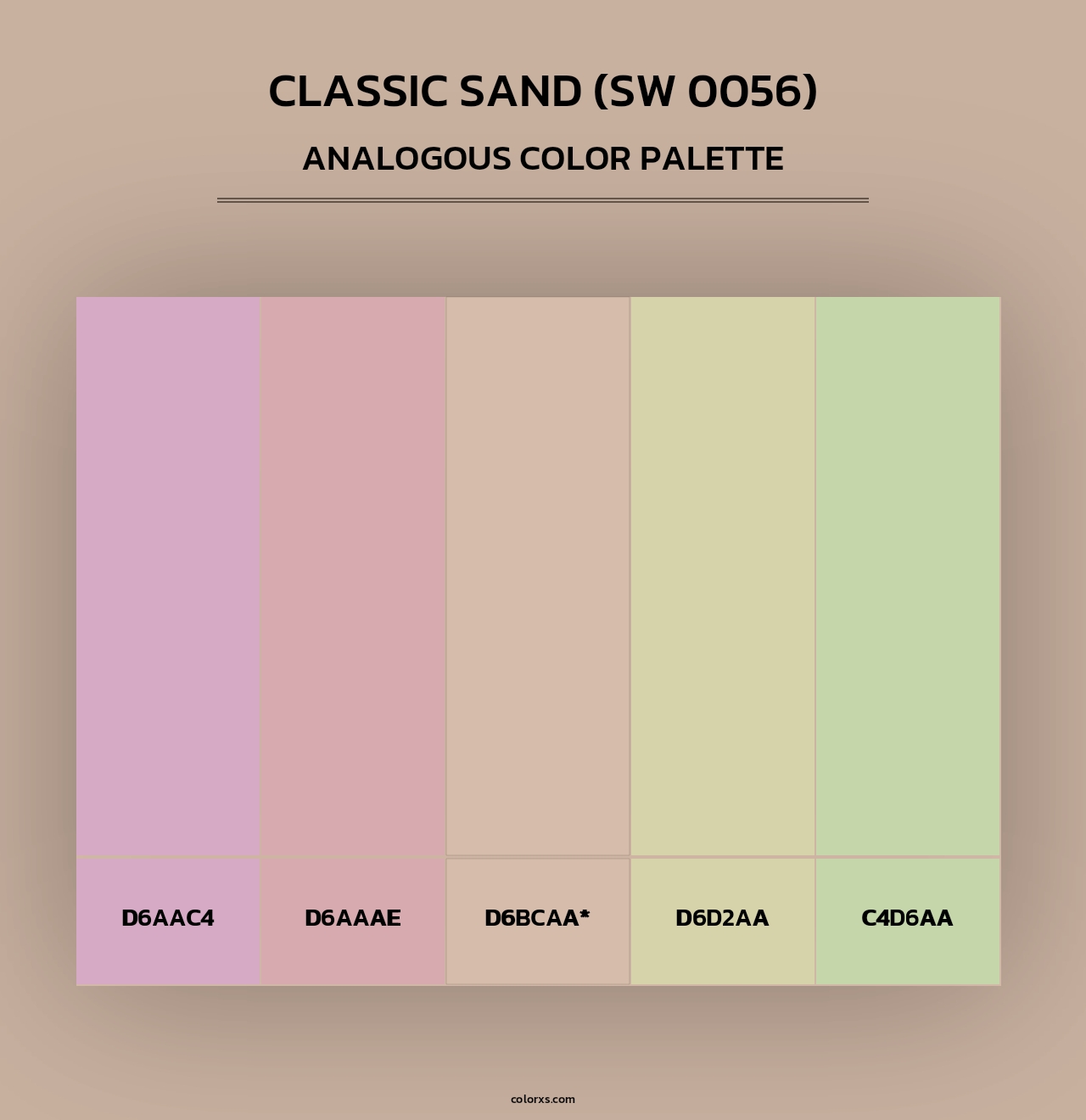 Classic Sand (SW 0056) - Analogous Color Palette