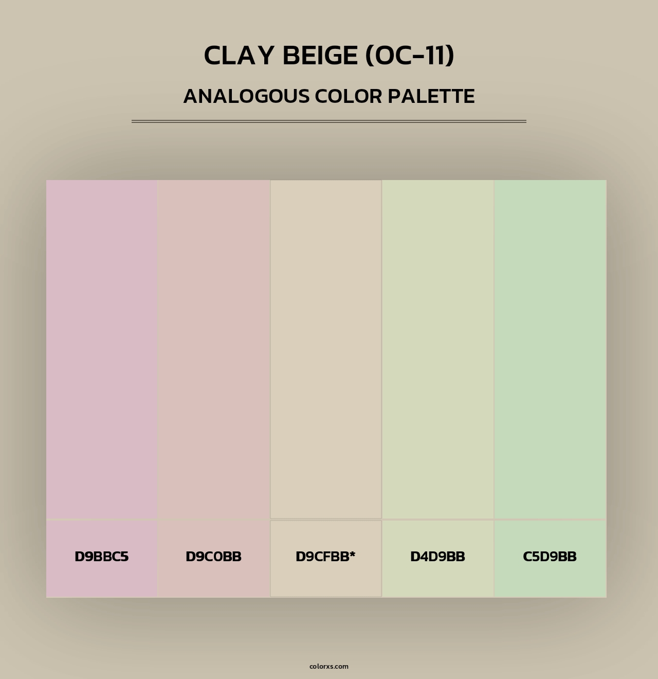 Clay Beige (OC-11) - Analogous Color Palette