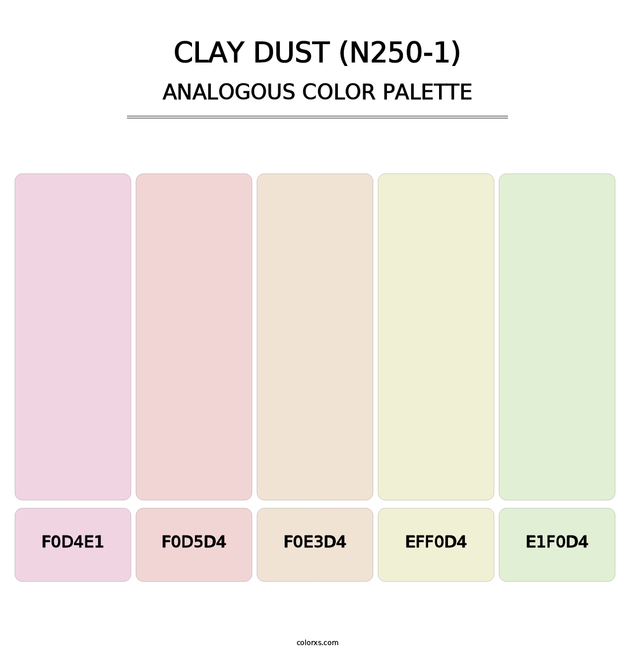 Clay Dust (N250-1) - Analogous Color Palette