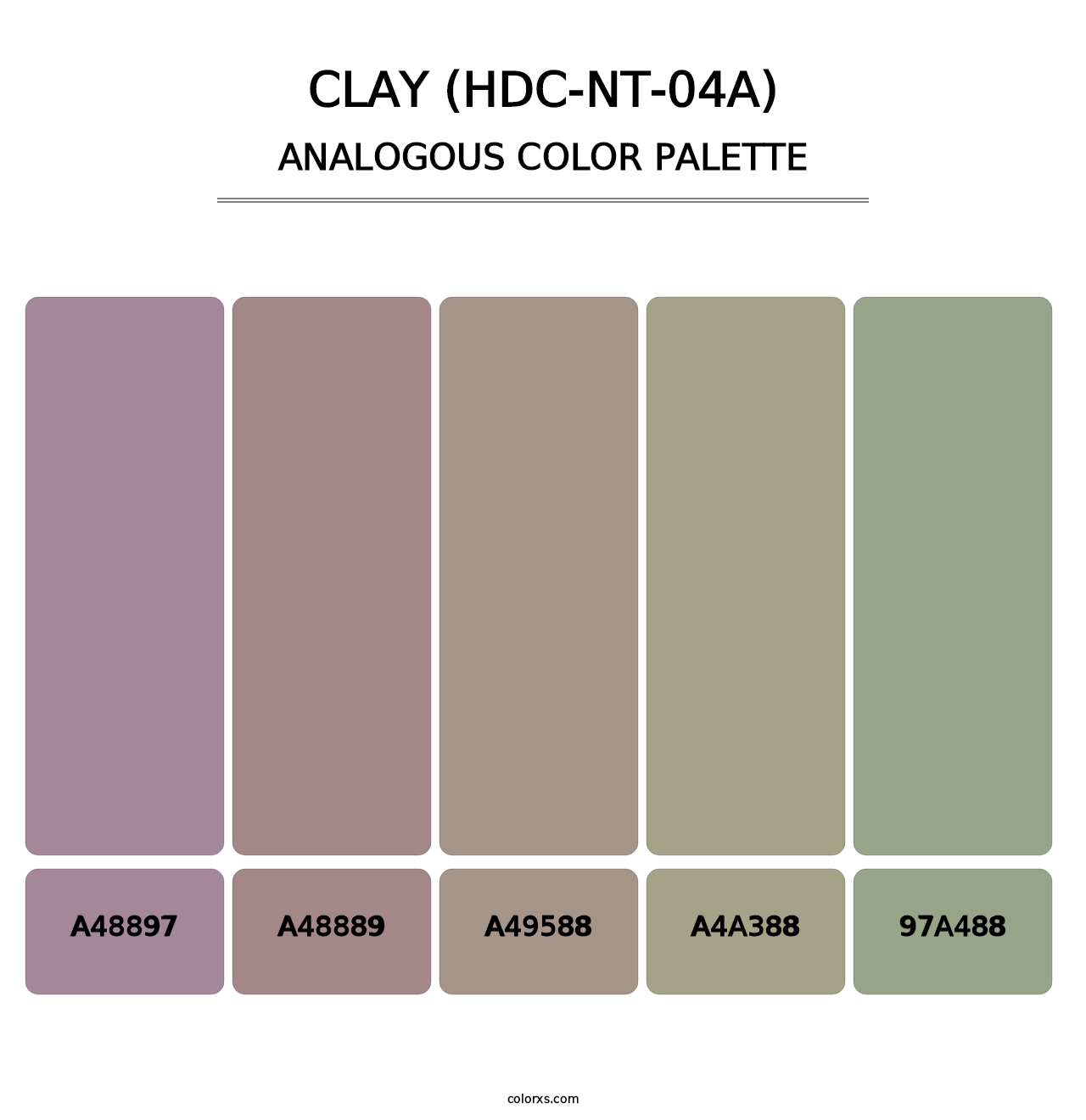 Clay (HDC-NT-04A) - Analogous Color Palette