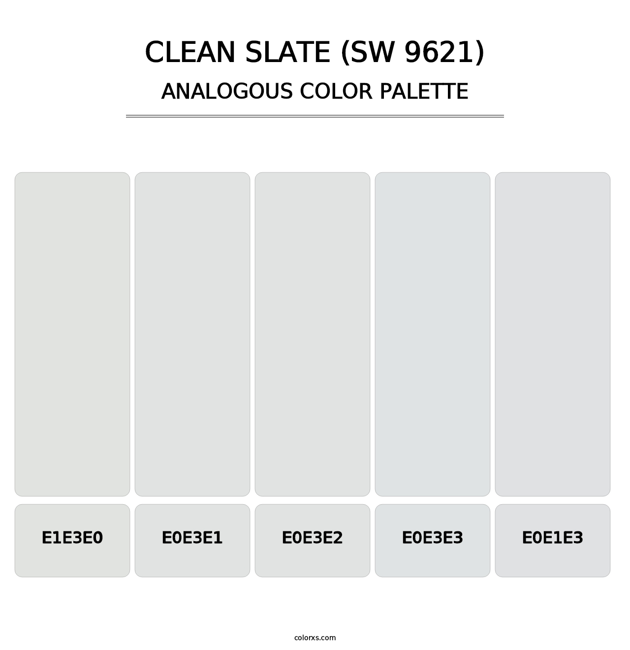 Clean Slate (SW 9621) - Analogous Color Palette