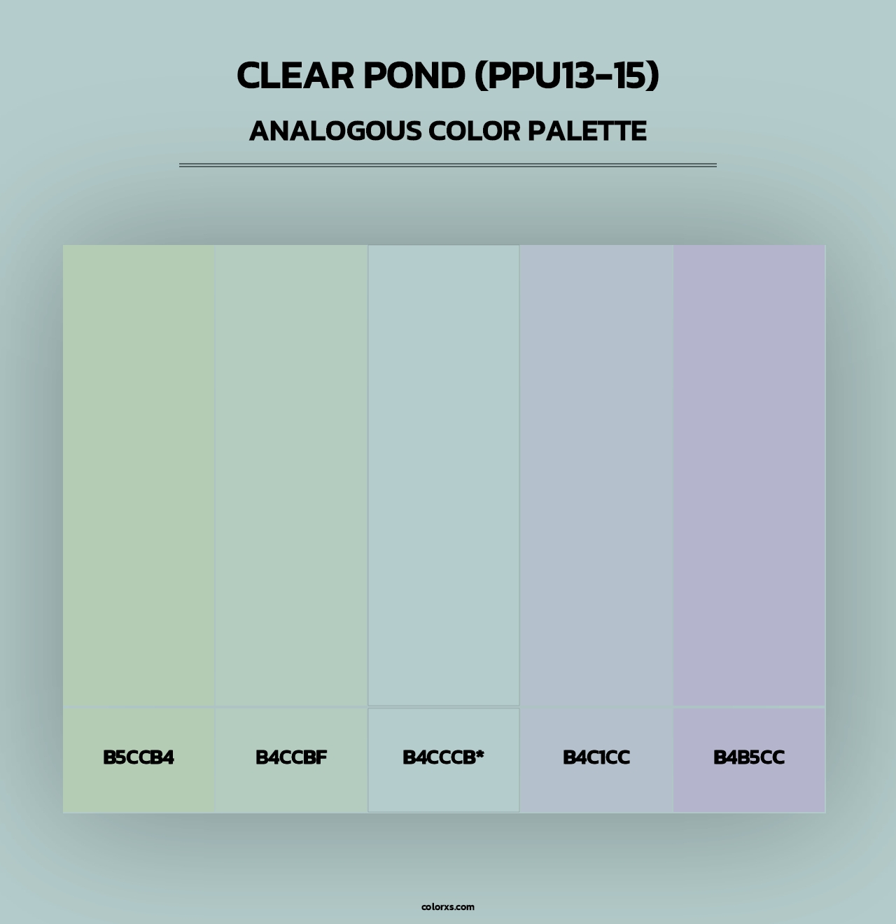 Clear Pond (PPU13-15) - Analogous Color Palette