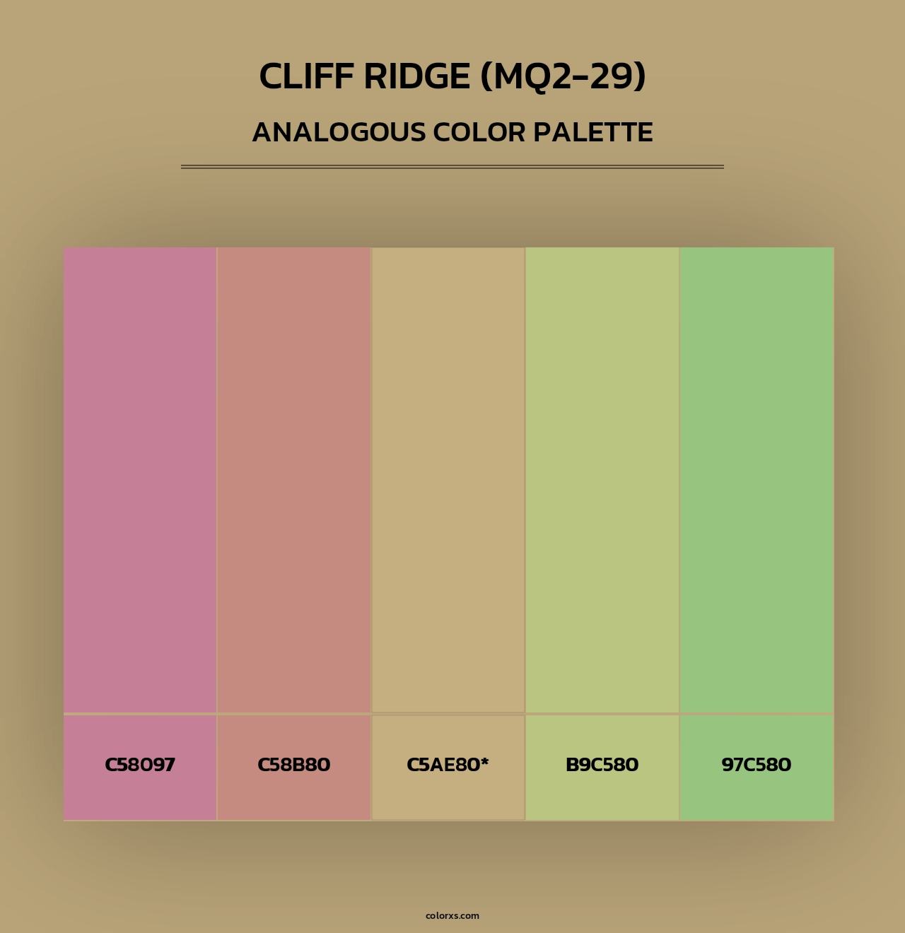 Cliff Ridge (MQ2-29) - Analogous Color Palette
