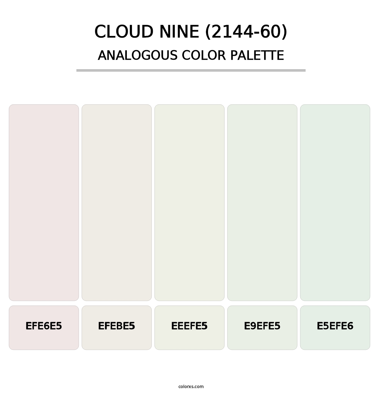 Cloud Nine (2144-60) - Analogous Color Palette