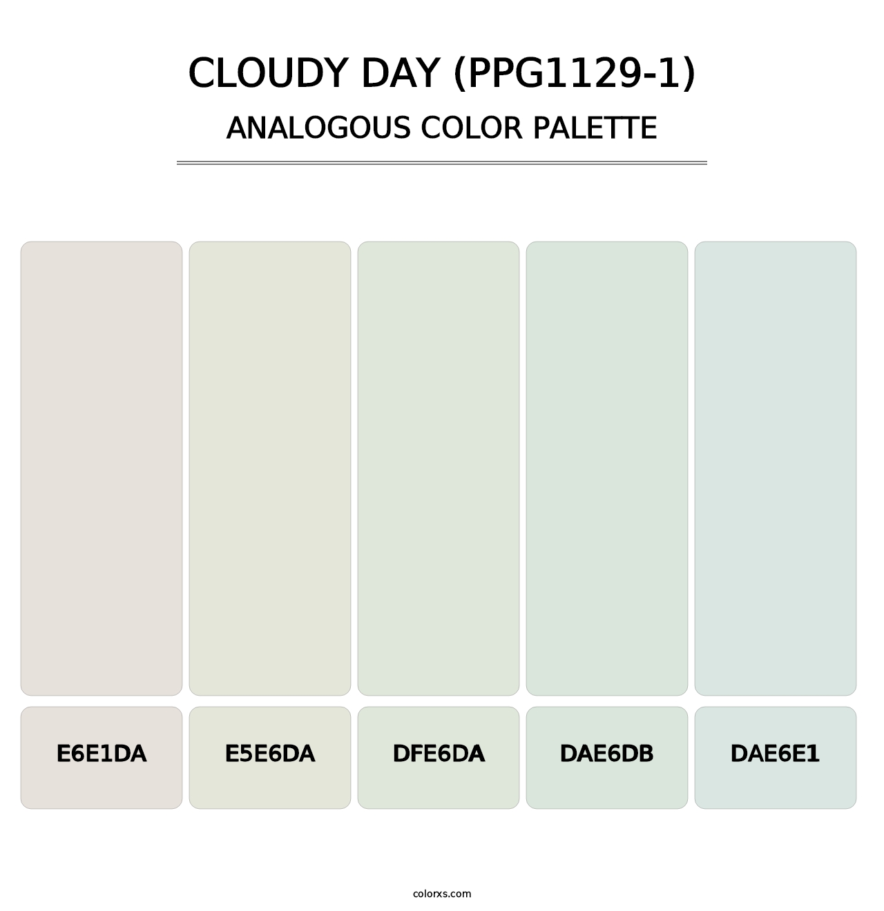 Cloudy Day (PPG1129-1) - Analogous Color Palette