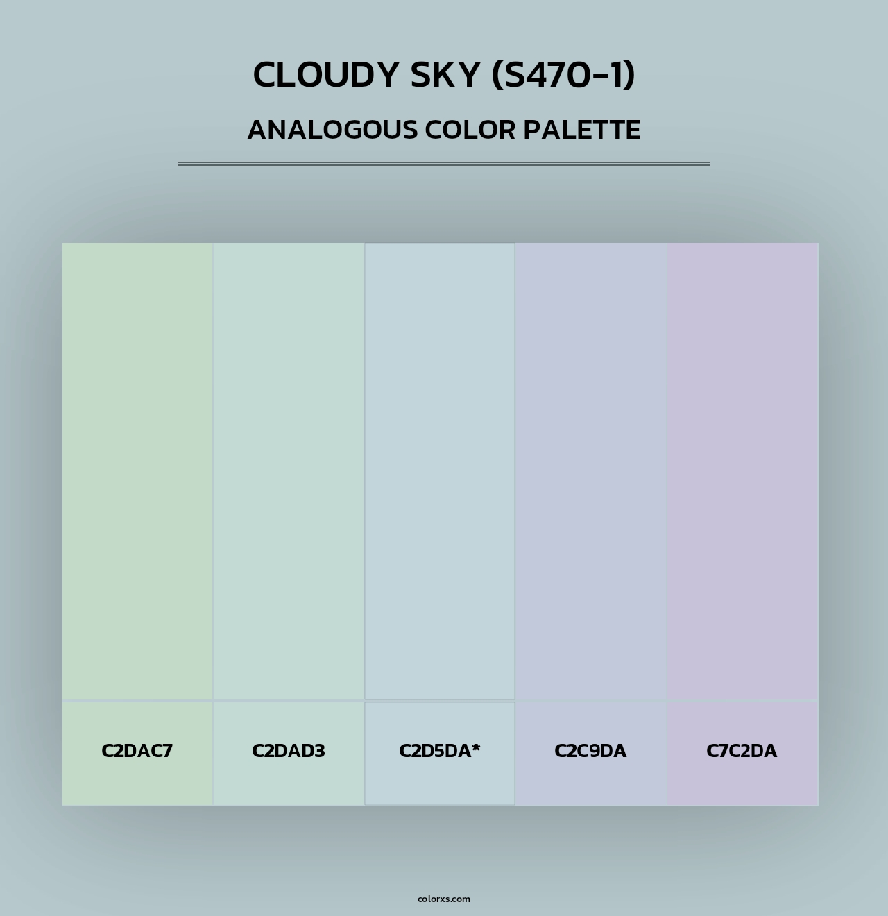 Cloudy Sky (S470-1) - Analogous Color Palette
