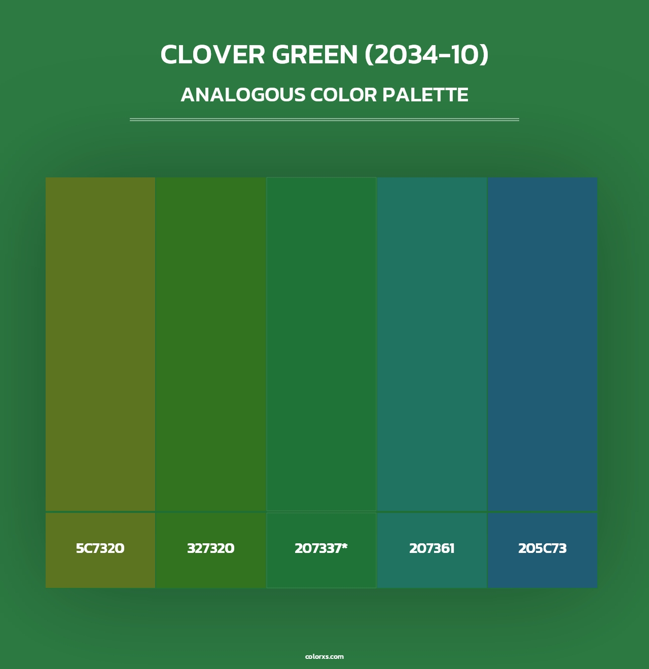 Clover Green (2034-10) - Analogous Color Palette