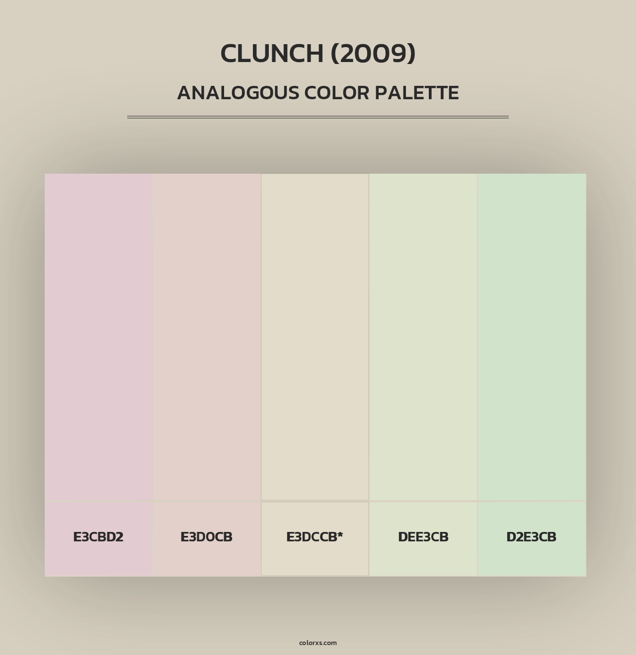Clunch (2009) - Analogous Color Palette