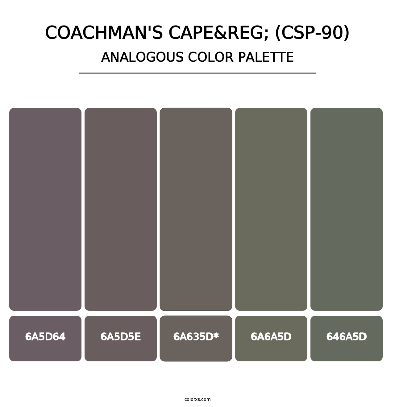 Coachman's Cape&reg; (CSP-90) - Analogous Color Palette