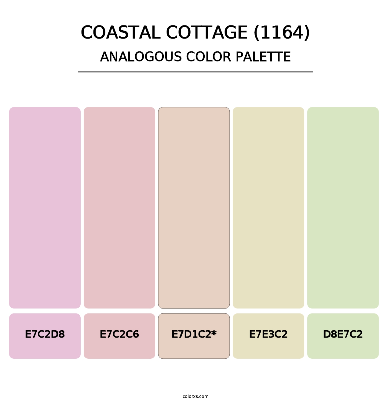 Coastal Cottage (1164) - Analogous Color Palette