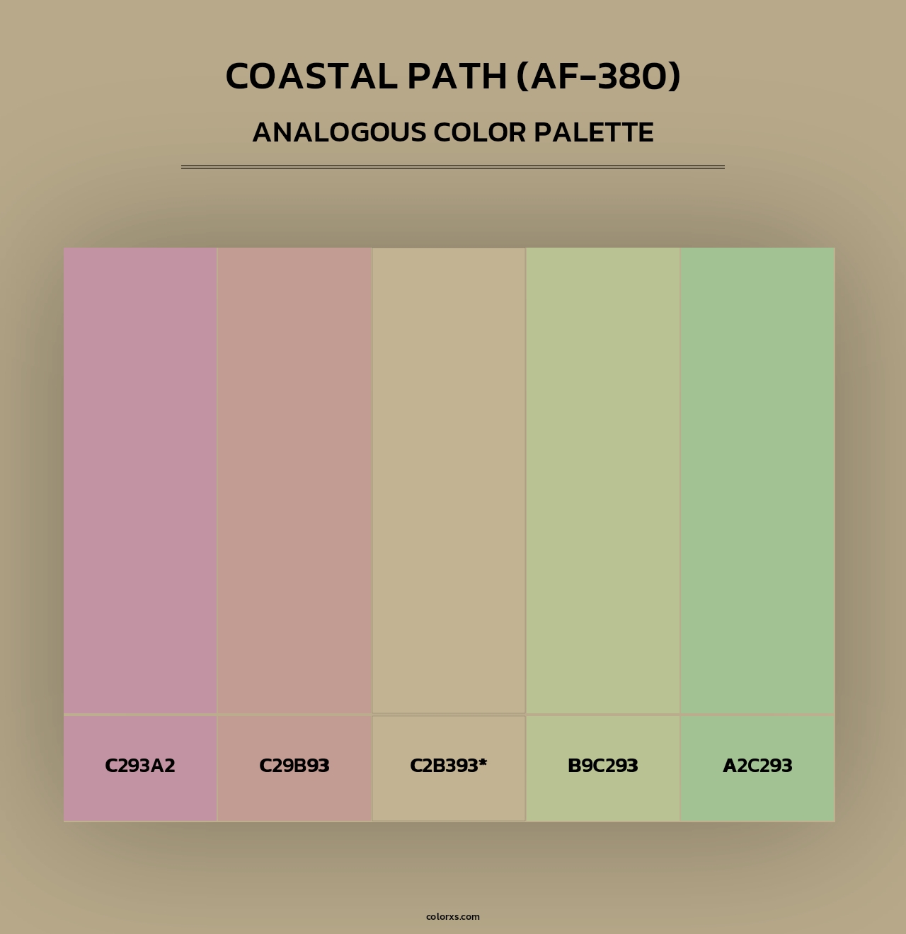 Coastal Path (AF-380) - Analogous Color Palette