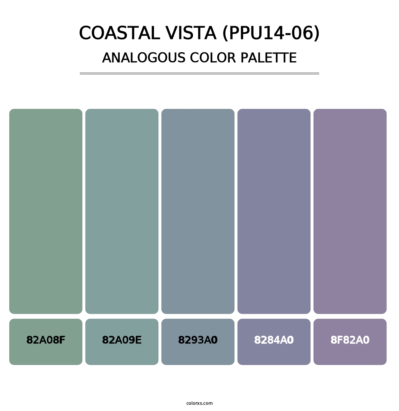 Coastal Vista (PPU14-06) - Analogous Color Palette