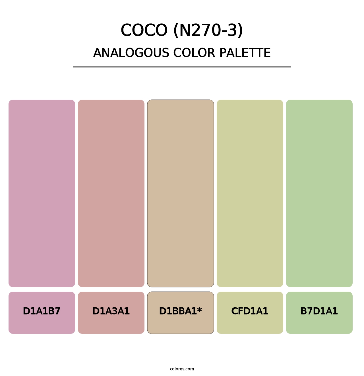 Coco (N270-3) - Analogous Color Palette