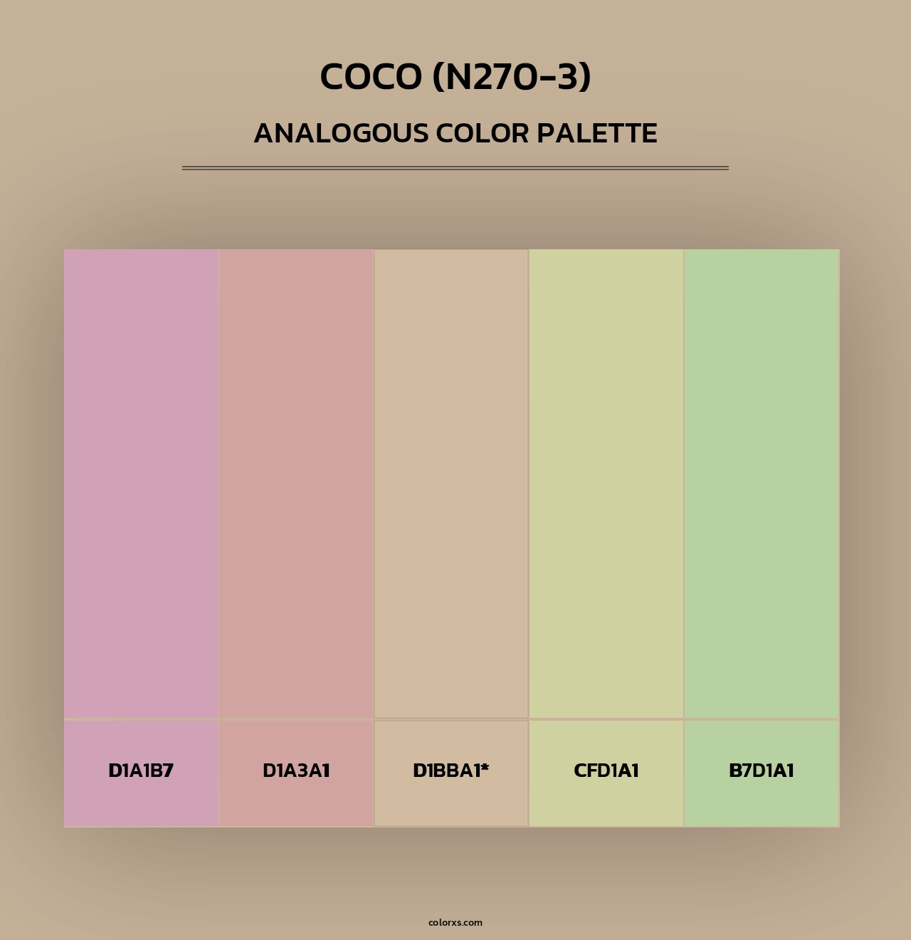 Coco (N270-3) - Analogous Color Palette
