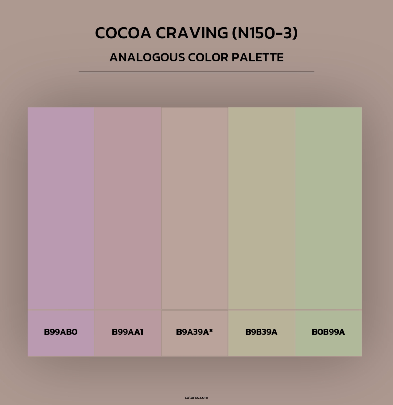 Cocoa Craving (N150-3) - Analogous Color Palette