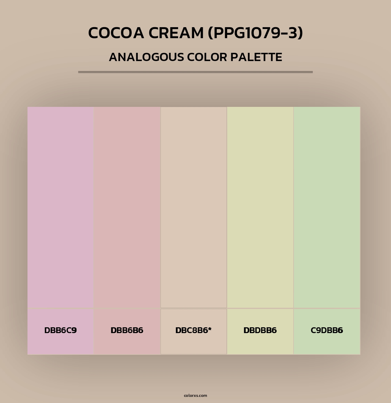 Cocoa Cream (PPG1079-3) - Analogous Color Palette