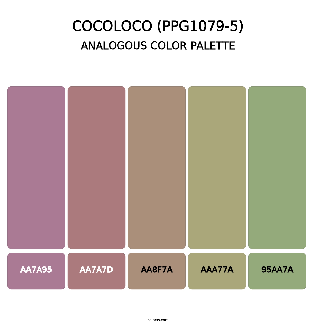 Cocoloco (PPG1079-5) - Analogous Color Palette