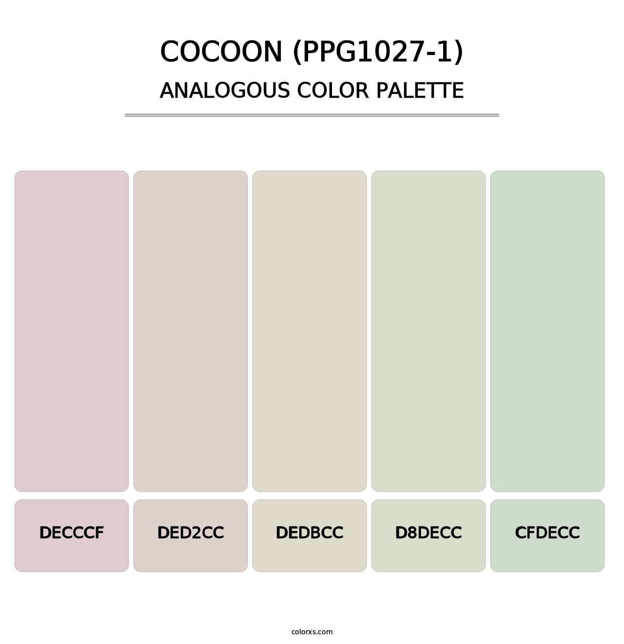 Cocoon (PPG1027-1) - Analogous Color Palette