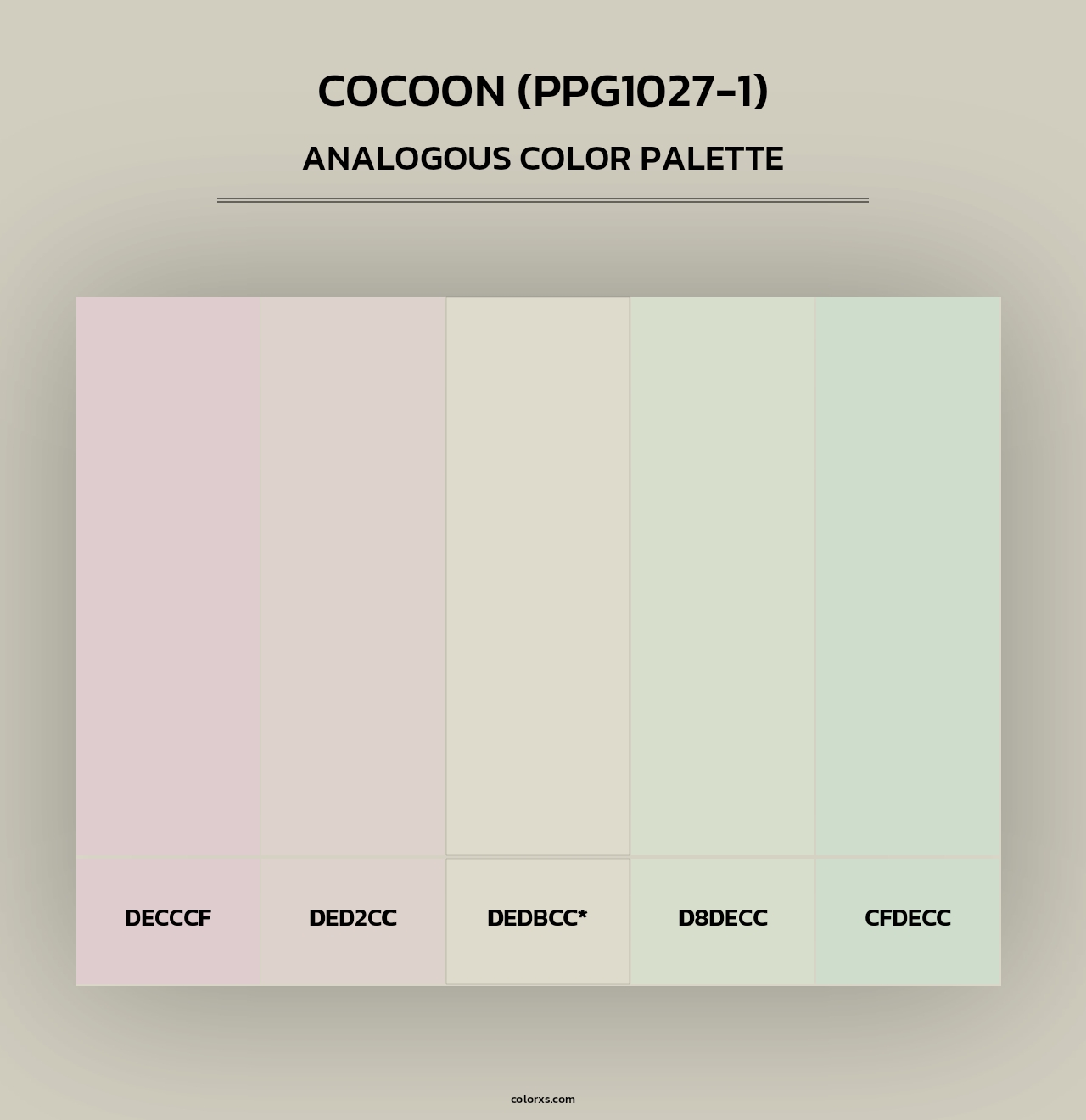 Cocoon (PPG1027-1) - Analogous Color Palette