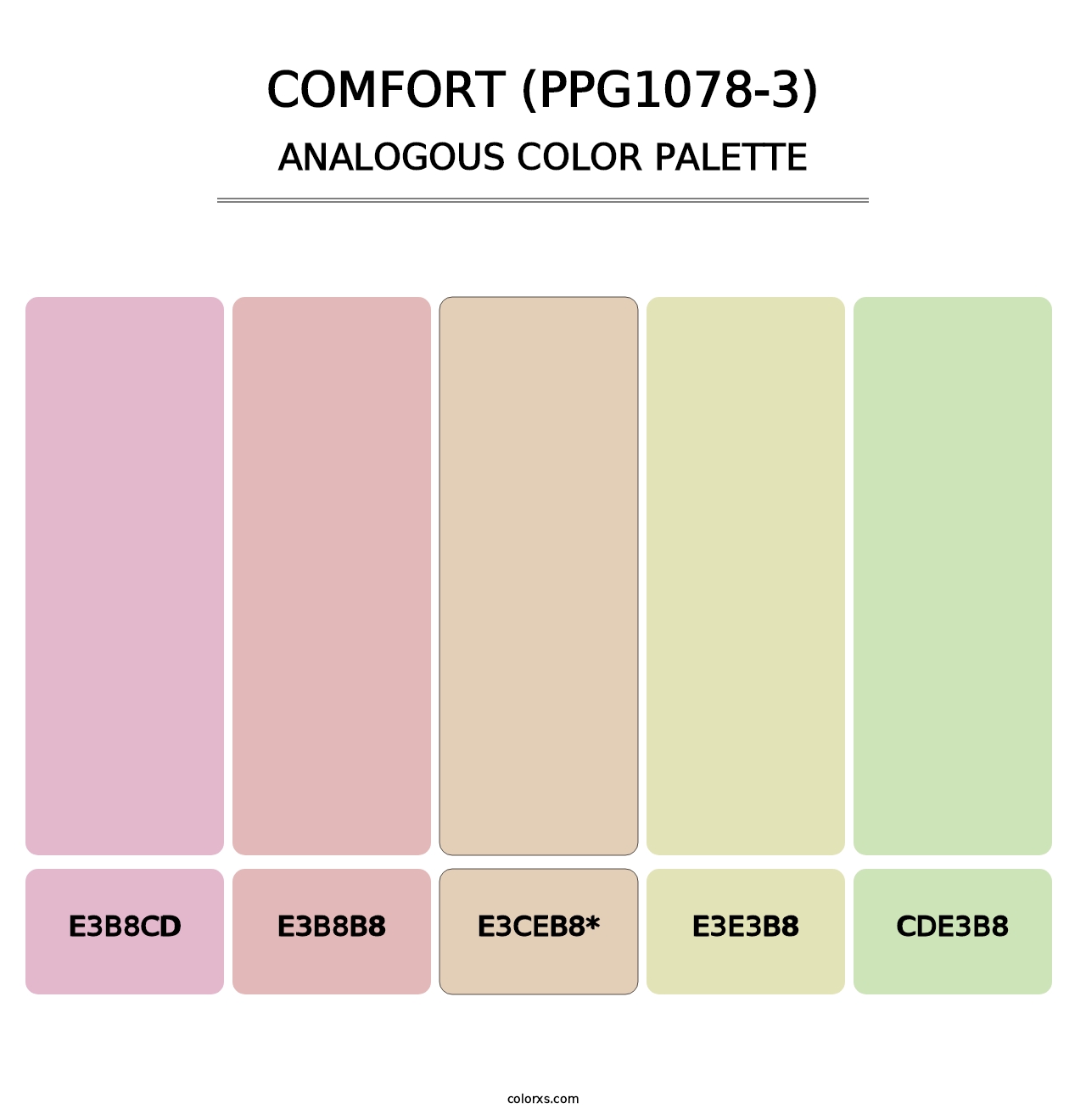 Comfort (PPG1078-3) - Analogous Color Palette
