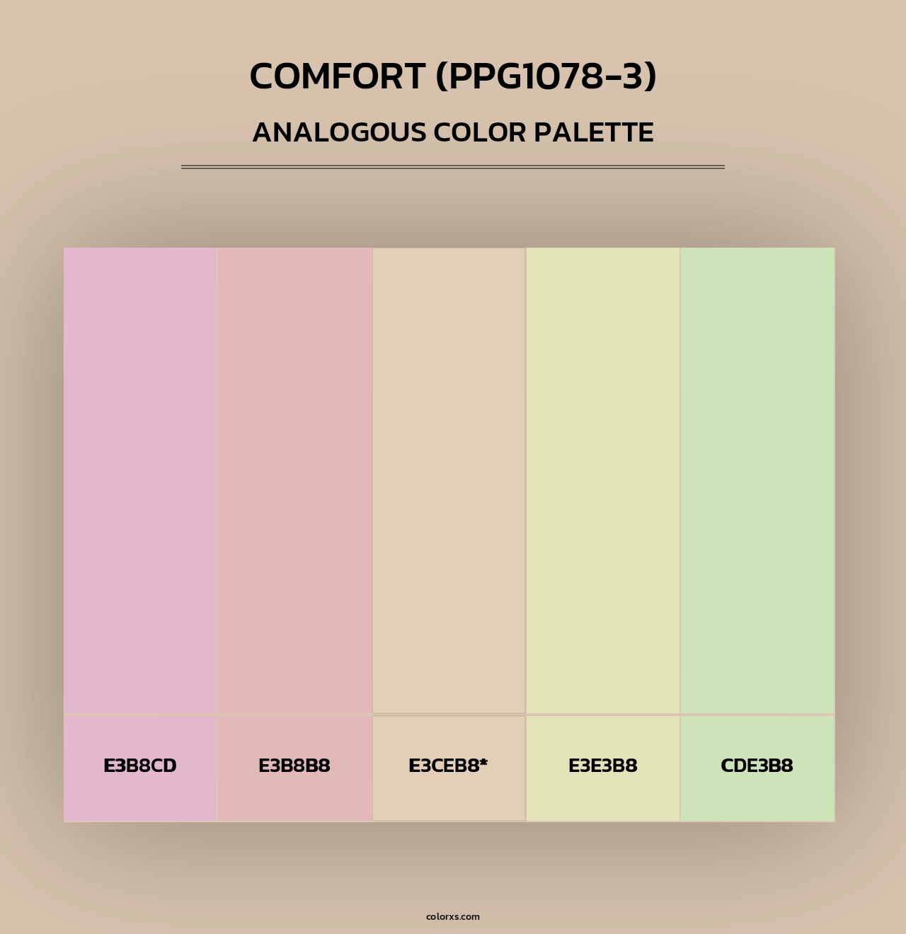 Comfort (PPG1078-3) - Analogous Color Palette