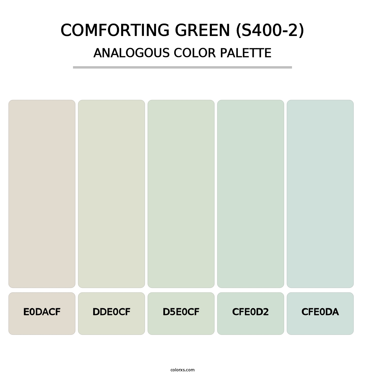 Comforting Green (S400-2) - Analogous Color Palette