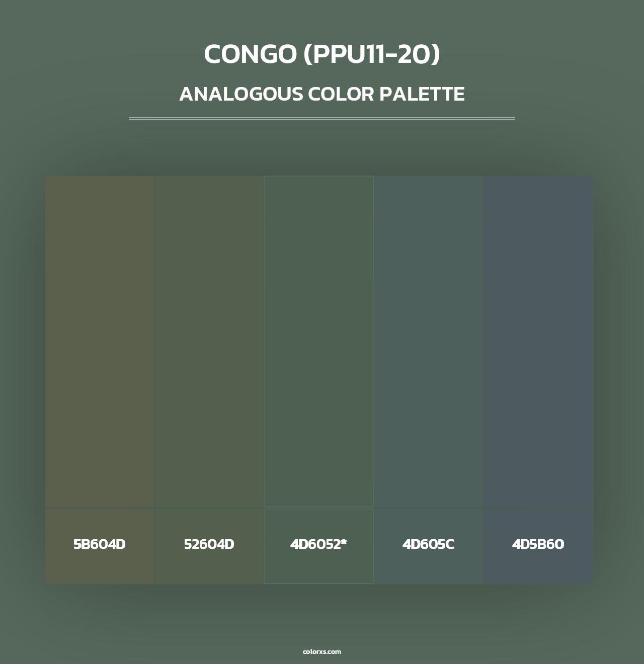 Congo (PPU11-20) - Analogous Color Palette