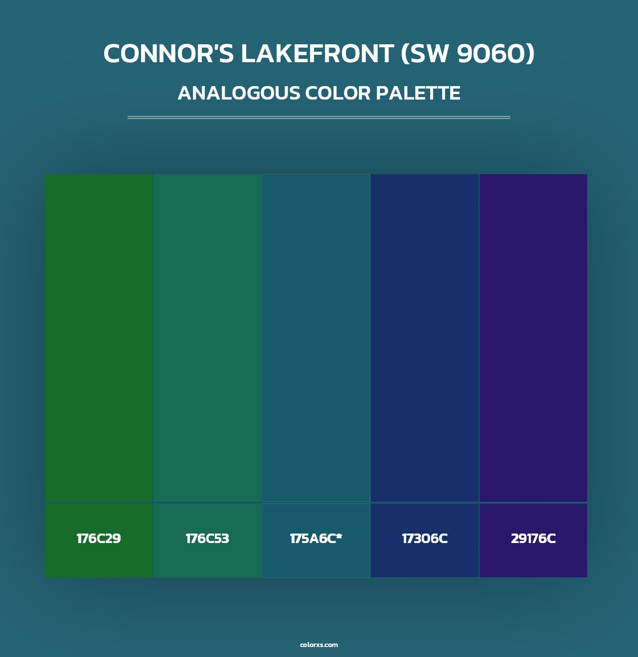 Connor's Lakefront (SW 9060) - Analogous Color Palette