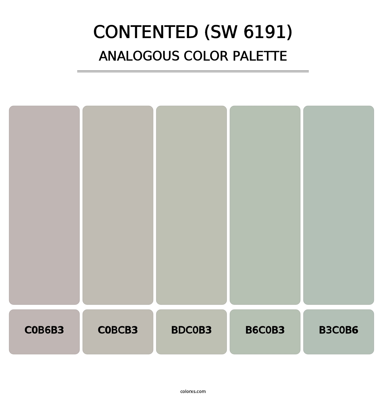 Contented (SW 6191) - Analogous Color Palette