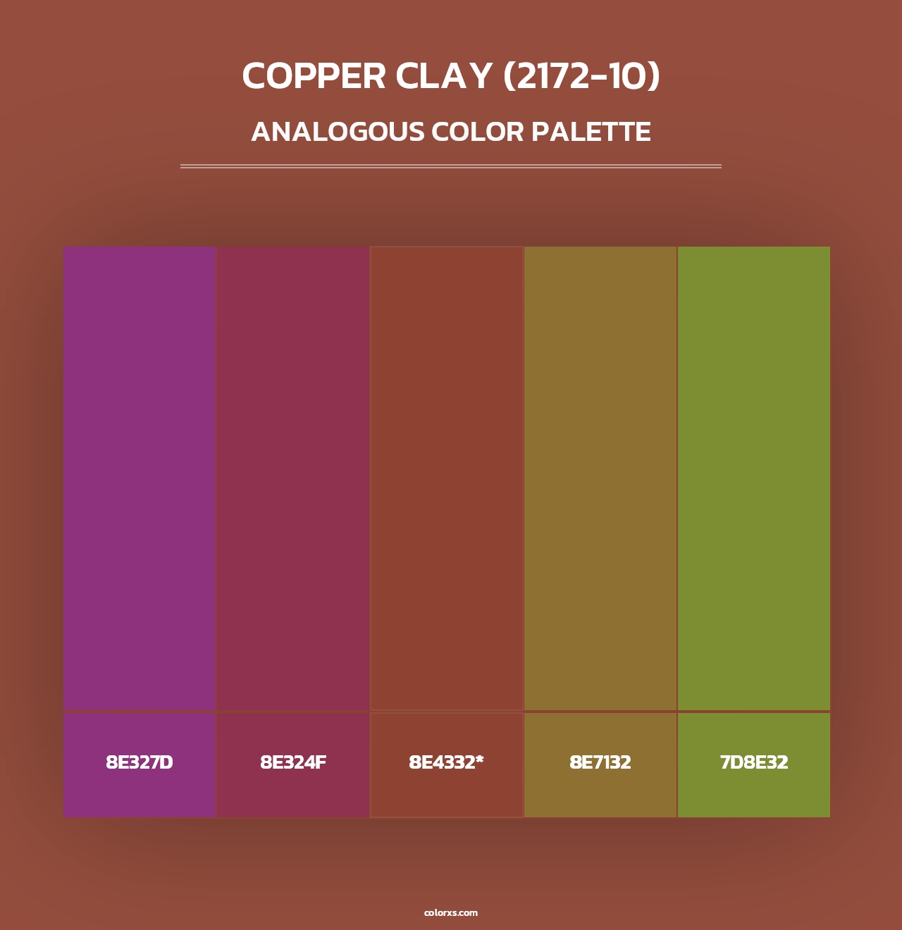 Copper Clay (2172-10) - Analogous Color Palette