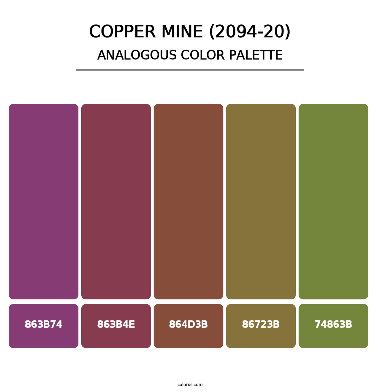 Copper Mine (2094-20) - Analogous Color Palette