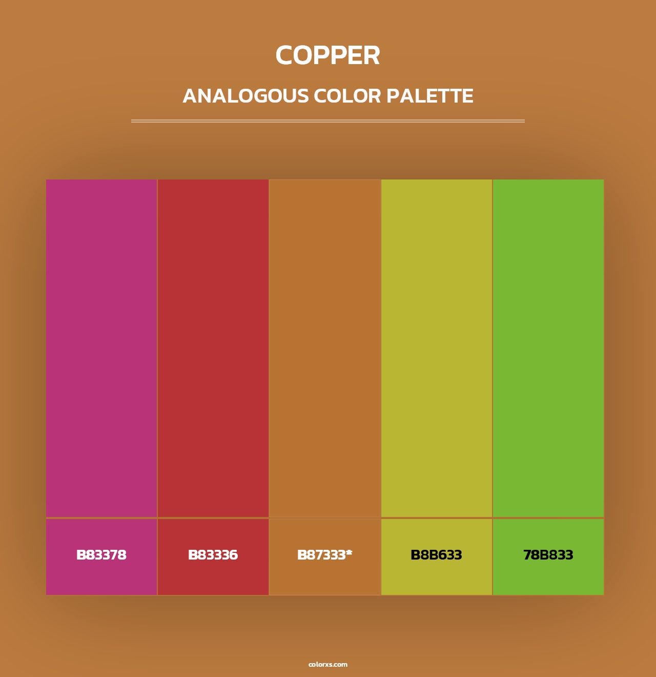 Copper - Analogous Color Palette