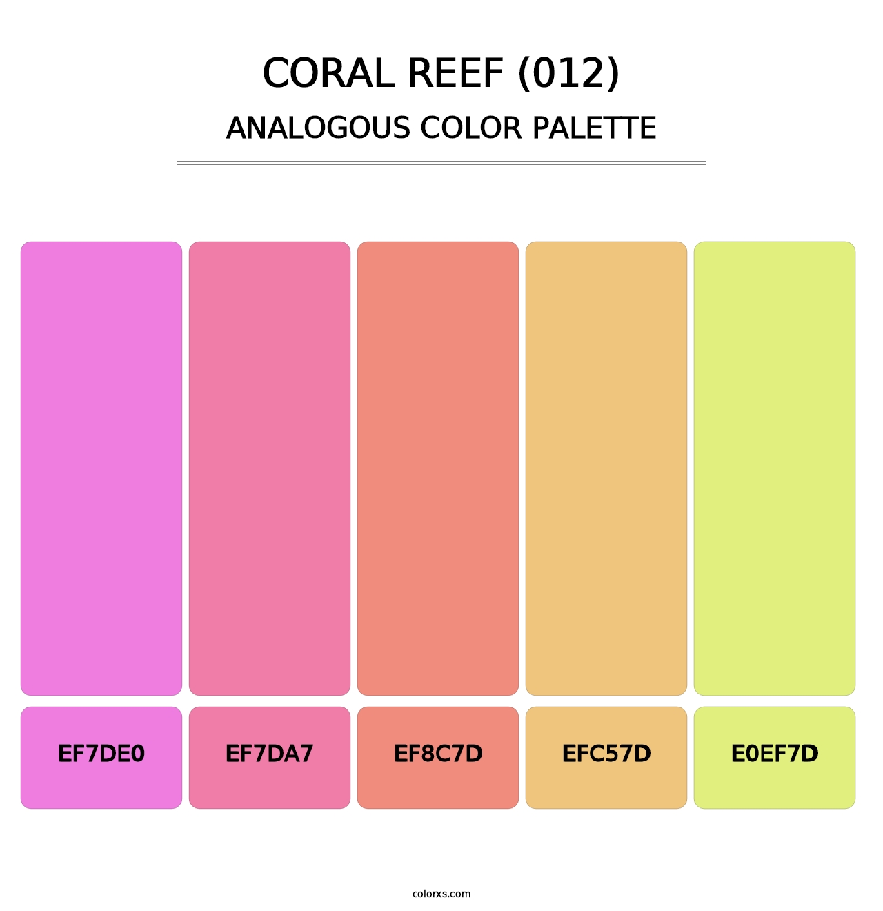 Coral Reef (012) - Analogous Color Palette
