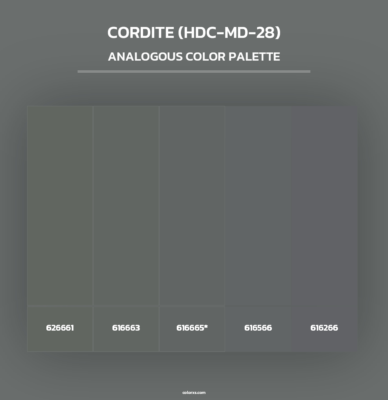 Cordite (HDC-MD-28) - Analogous Color Palette
