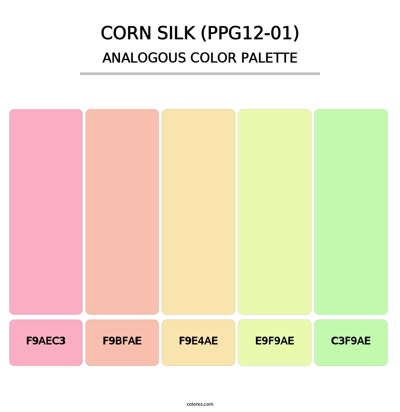Corn Silk (PPG12-01) - Analogous Color Palette