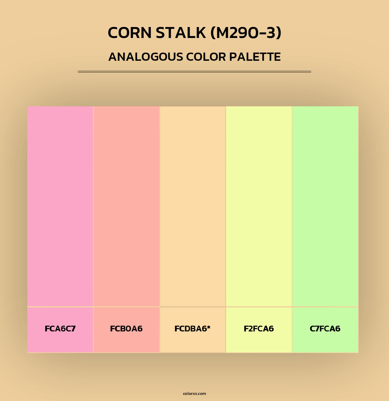 Corn Stalk (M290-3) - Analogous Color Palette