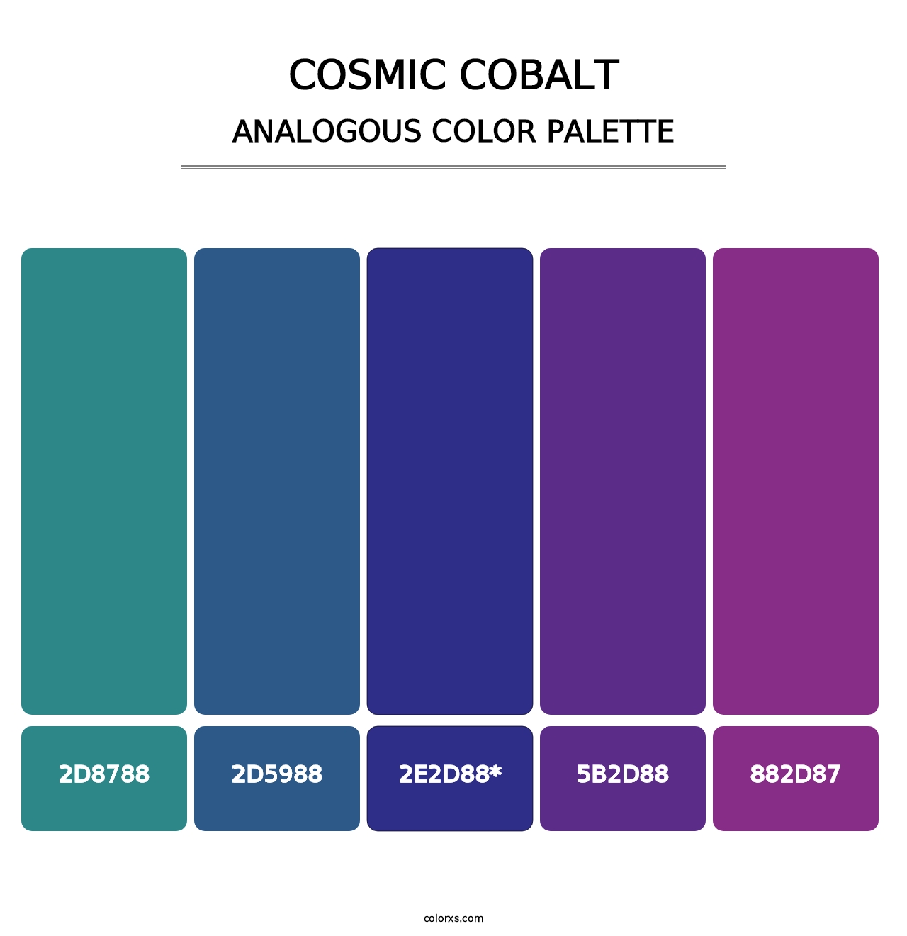 Cosmic Cobalt - Analogous Color Palette