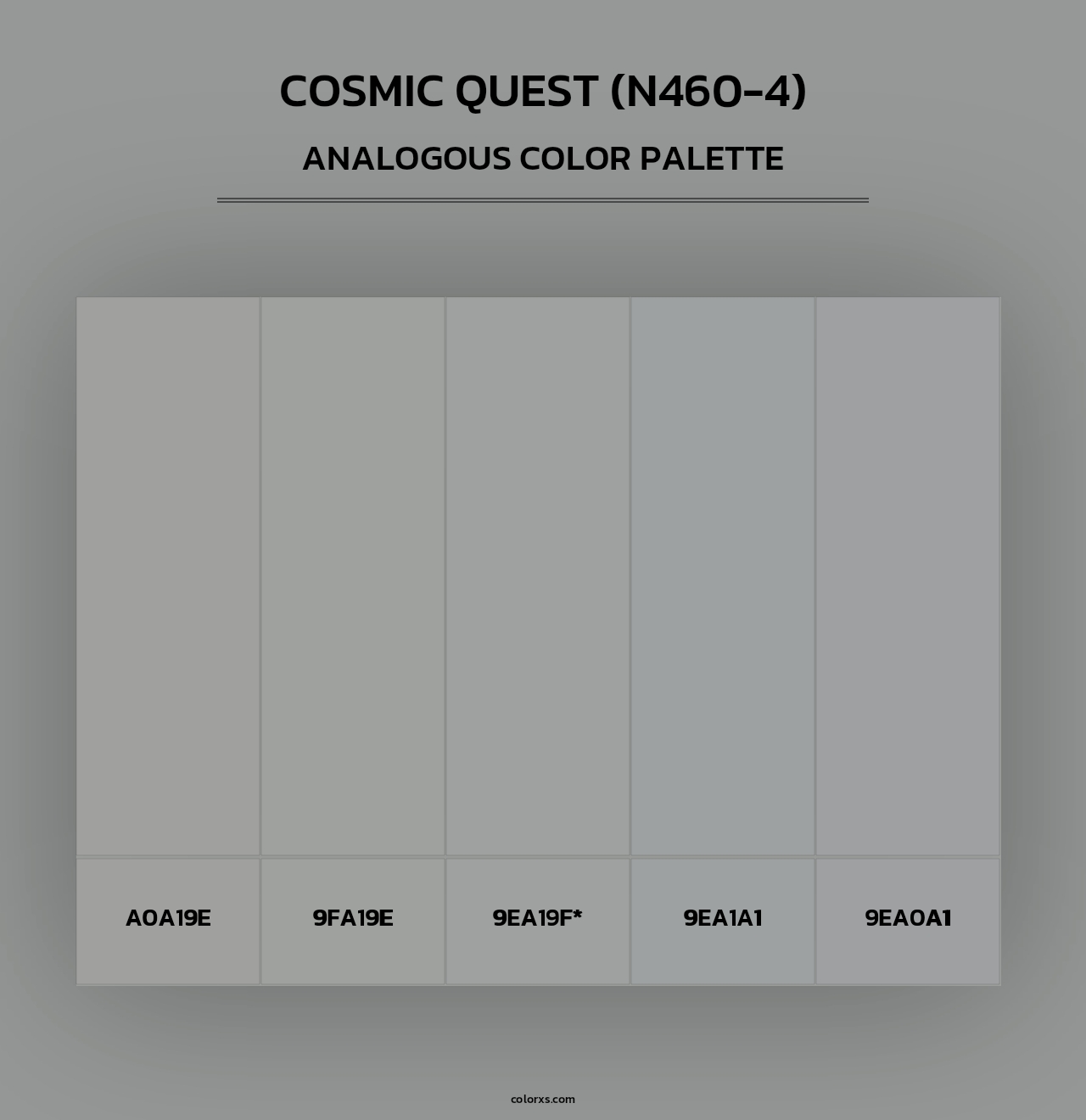 Cosmic Quest (N460-4) - Analogous Color Palette