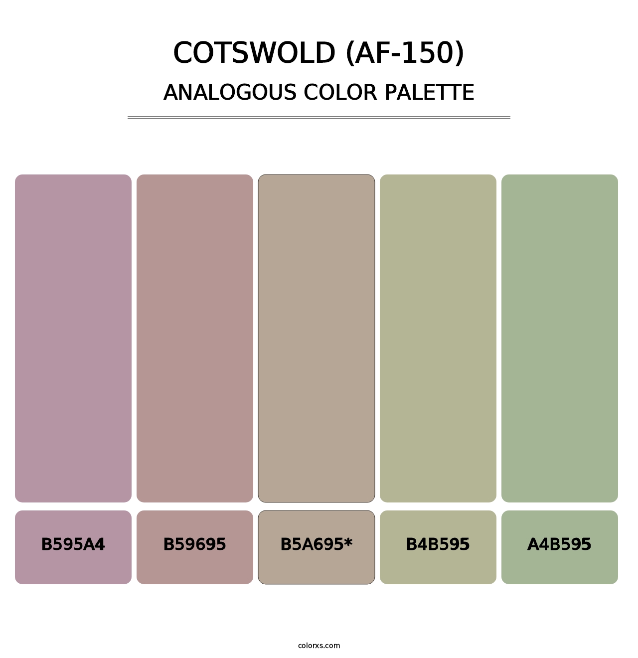 Cotswold (AF-150) - Analogous Color Palette