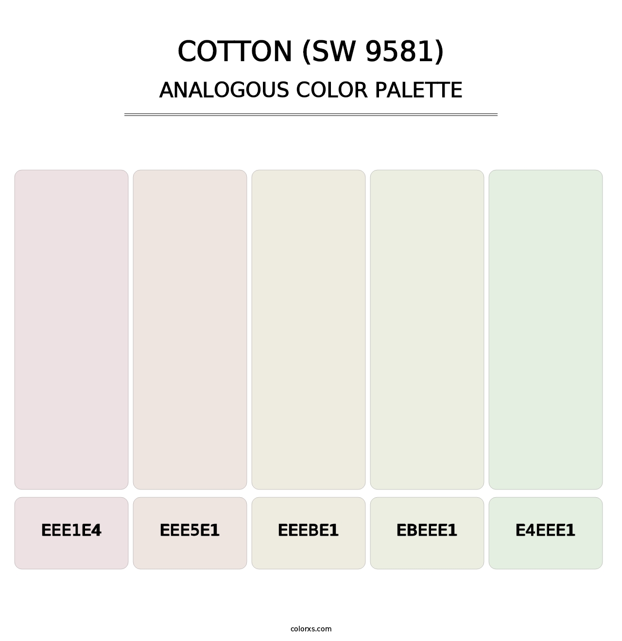 Cotton (SW 9581) - Analogous Color Palette